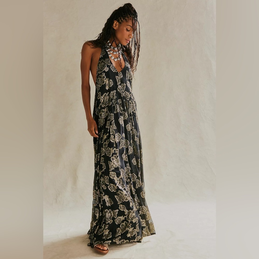 Free People Holding On Convertible Maxi Dress Medium (8-10) NWT